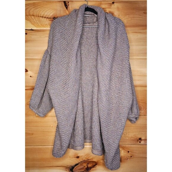 Worthington Woman Open Front Cardigan Knit Sweater Tan & Metallic Gold Size XL - Picture 10 of 10